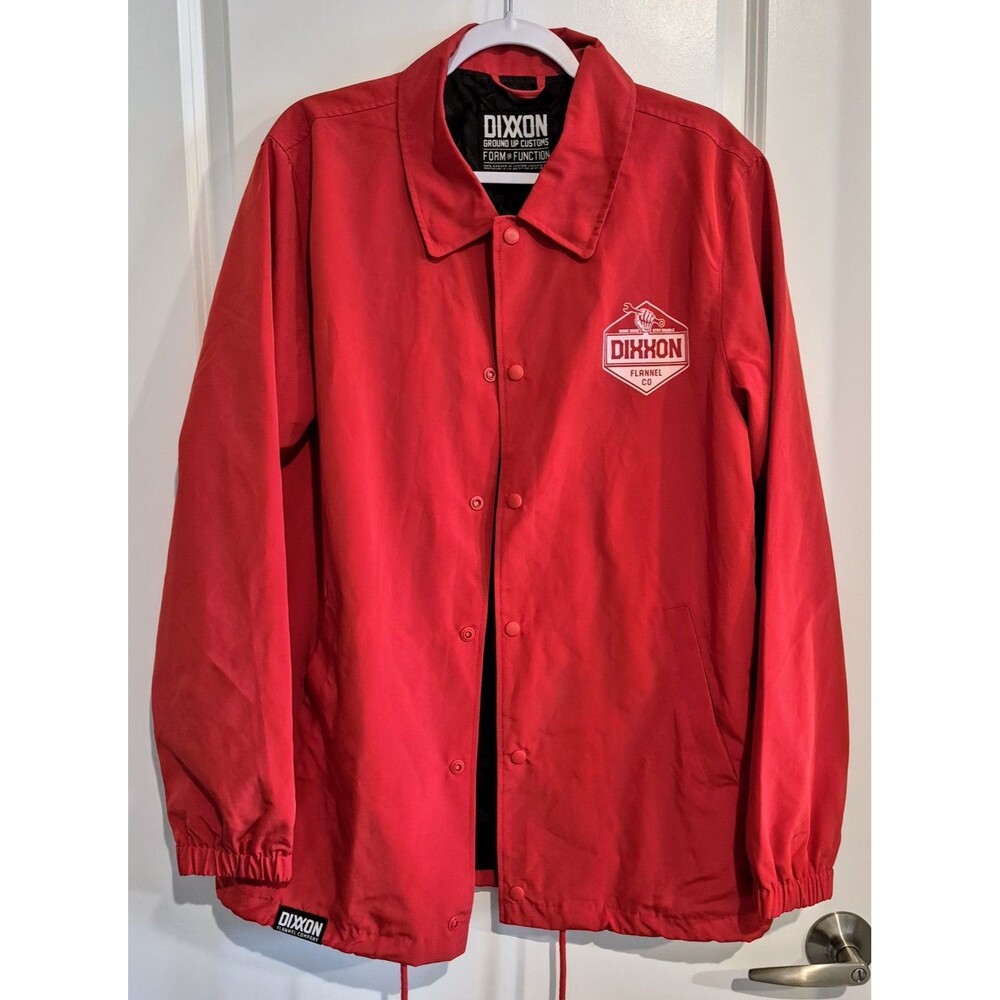 Dixxon Flannel Co. Red Working Class Heroes Coaches Jacket - Men's Size Medium M